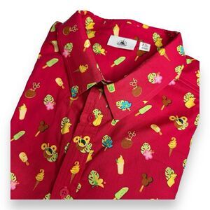 Disney Parks Authentic Aloha Hawaiian Dress Shirt Mens Size 2XL NWT